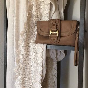 Chaps wristlet purse